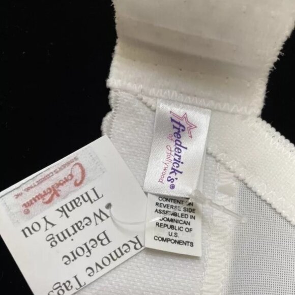 Frederick's of Hollywood ,Strapless Backless Bra 9805 Lightly Lined White C CUPS - Picture 3 of 4